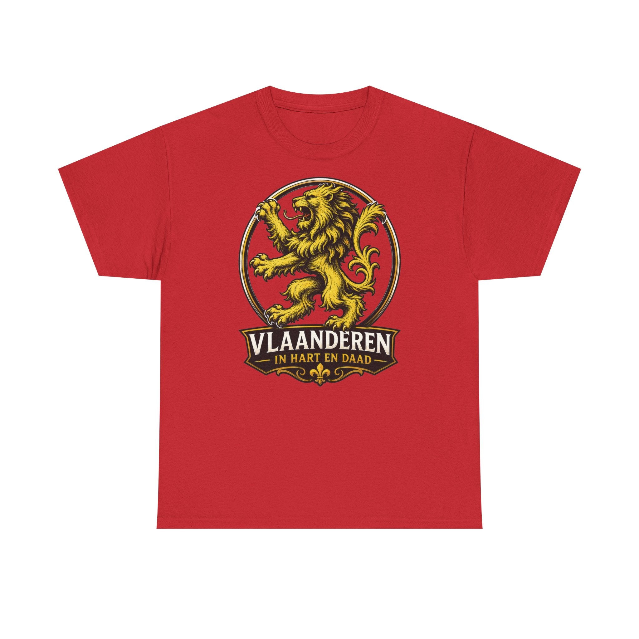 Premium Vlaamse Leeuw Vlaanderen Color Edition T-Shirt | In Hart en Daad | Unisex  | VlaamseKracht®