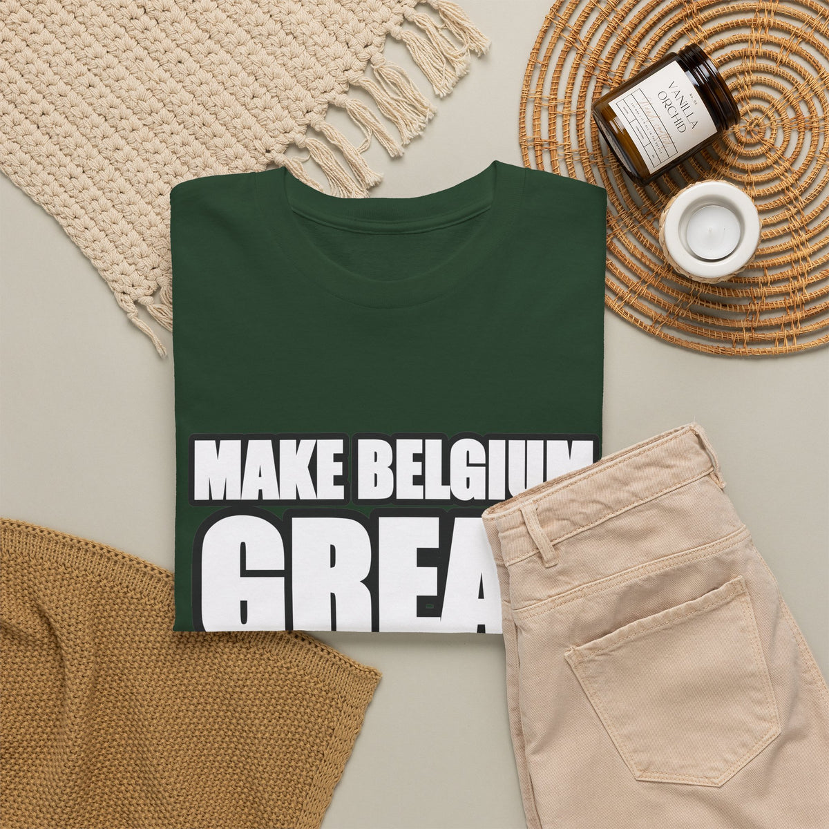 MAKE BELGIUM GREAT AGAIN Unisex T-shirt | Belgisch Statement | VlaamseKracht®