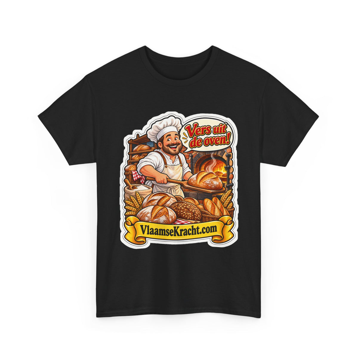 VERS UIT DE OVEN! Unisex T-shirt | De Bakker | VlaamseKracht®