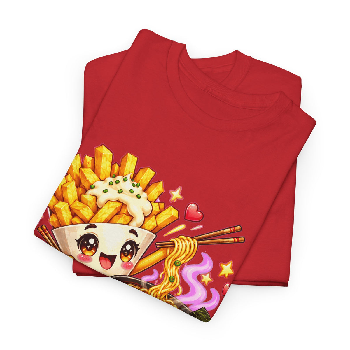 FRIET OP DE RAMEN! Unisex T-shirt | Kawaii | VlaamseKracht®
