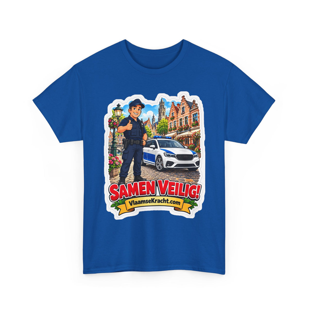 SAMEN VEILIG! Unisex T-shirt | De Agent | VlaamseKracht®