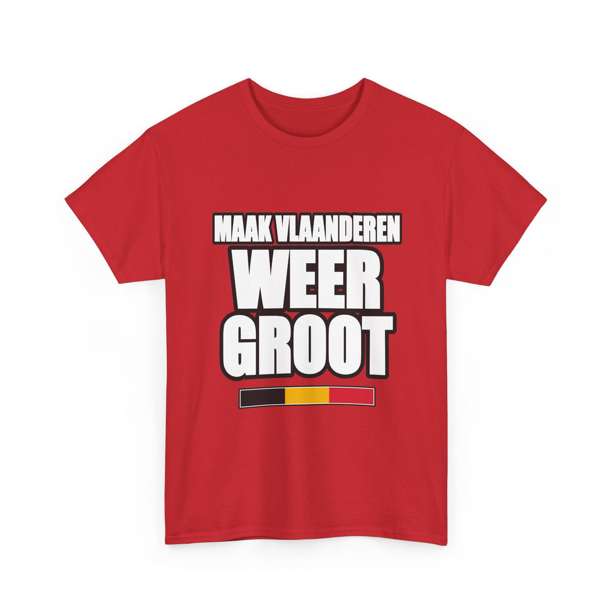 MAAK VLAANDEREN WEER GROOT Unisex T-shirt | Vlaamse Trots | VlaamseKracht®