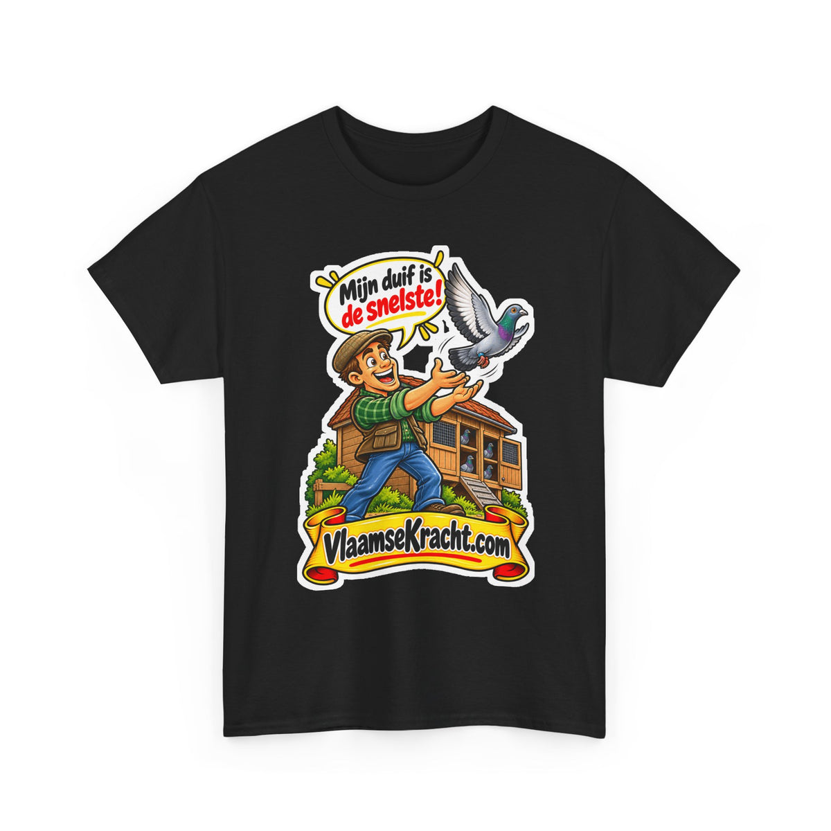 MIJN DUIF IS DE SNELSTE! Unisex T-shirt | Duivenmelker | VlaamseKracht®
