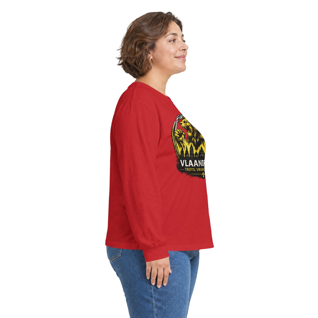 Premium Vlaamse Leeuw Vlaanderen Color Edition T-Shirt | In Hart en Daad | Unisex  | VlaamseKracht®