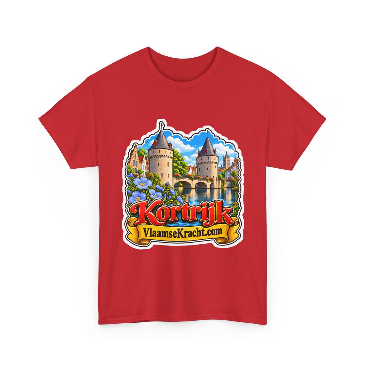 KORTRIJK Unisex T-shirt | Vlaamse Stad | VlaamseKracht®