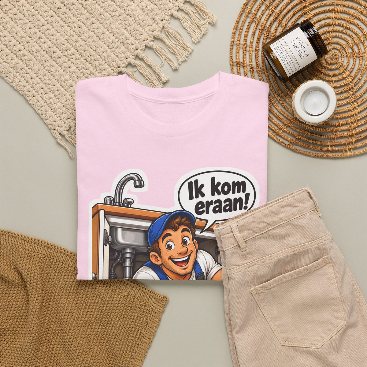 IK KOM ERAAN! Unisex T-shirt | De Loodgieter | VlaamseKracht®
