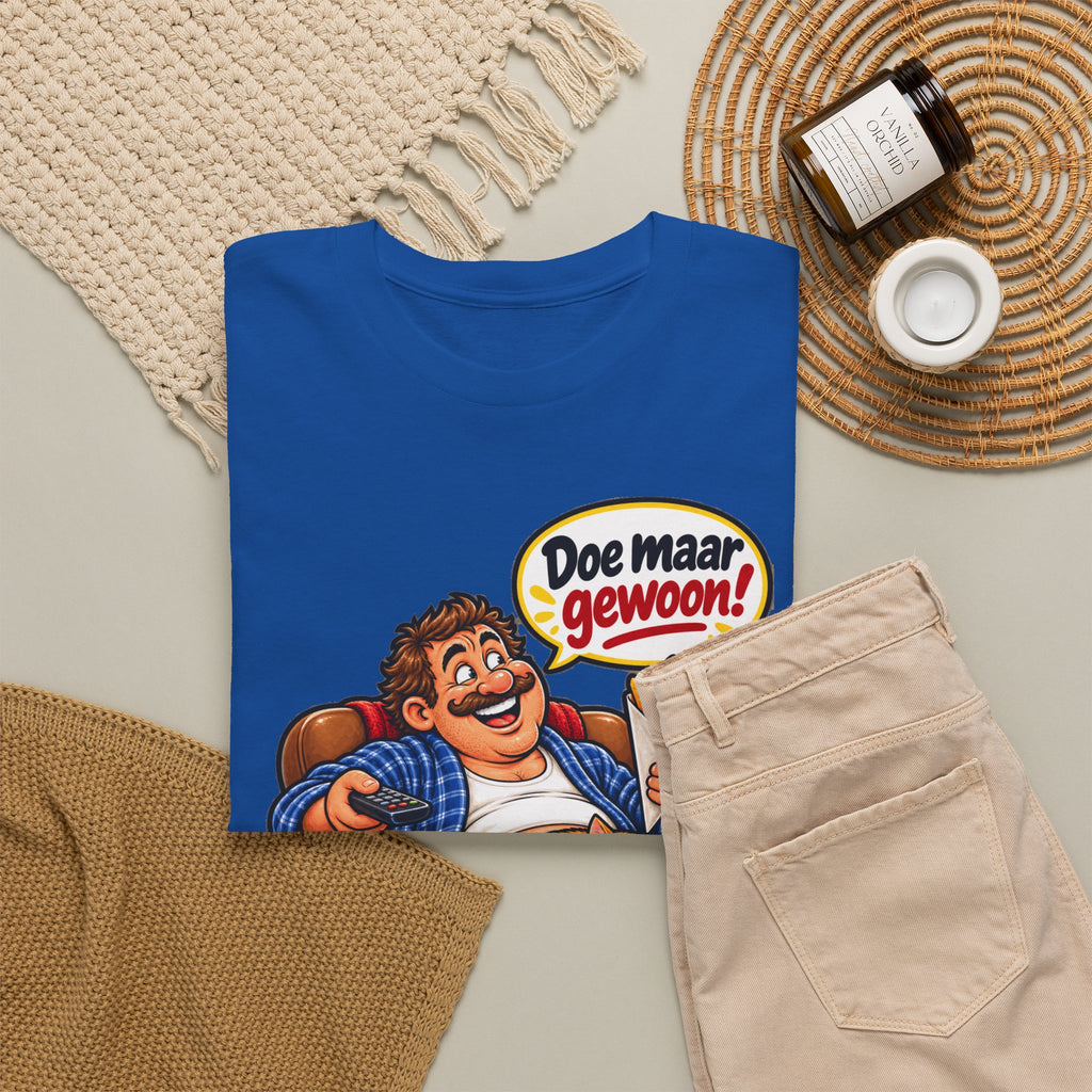 DOE MAAR GEWOON Unisex T-shirt | Gezellig Thuis | VlaamseKracht®