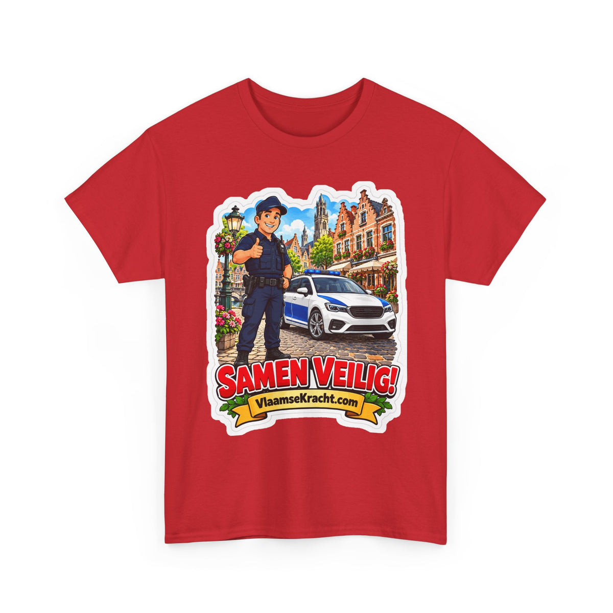 SAMEN VEILIG! Unisex T-shirt | De Agent | VlaamseKracht®
