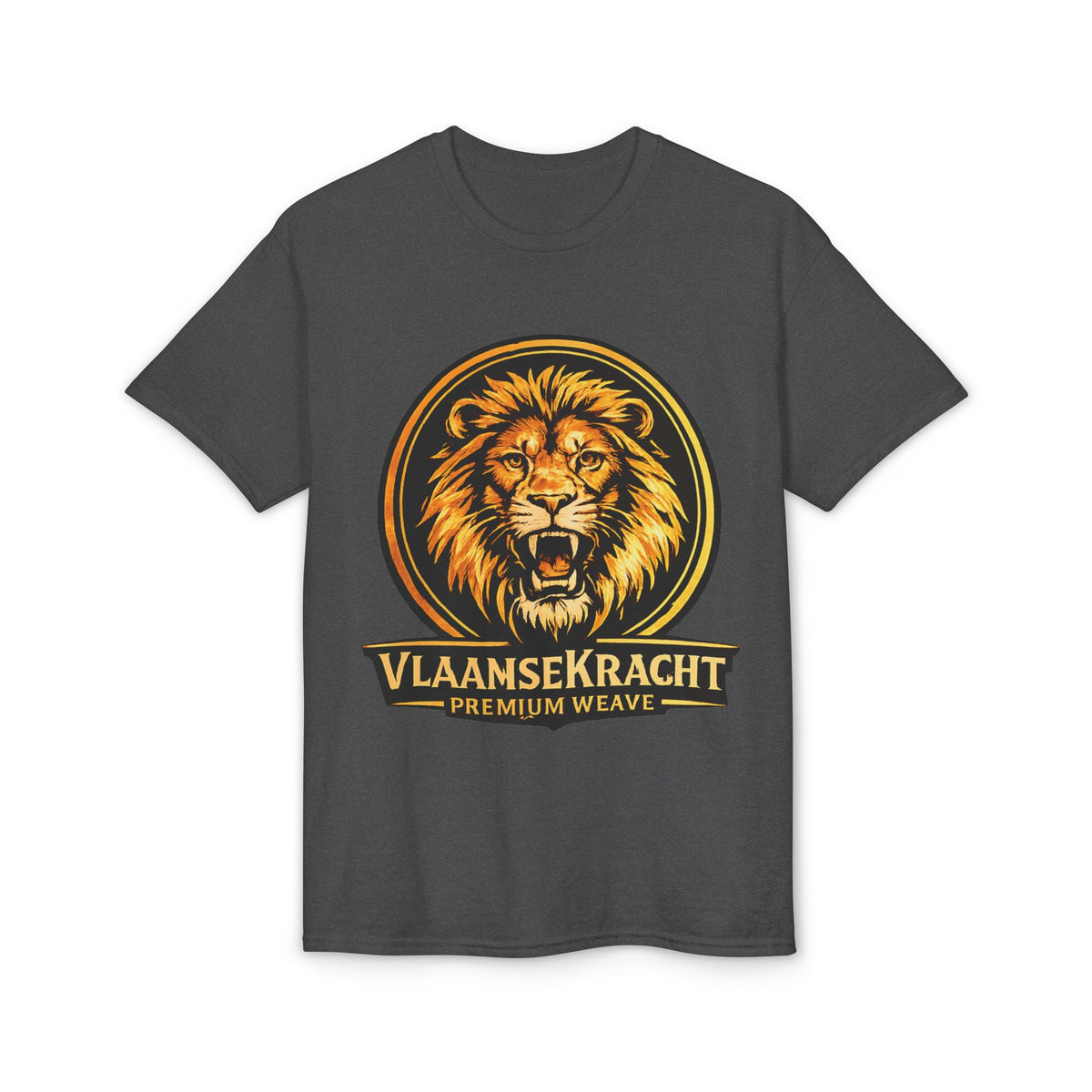 Lion Crest T-Shirt — VlaamseKracht Premium Weave Graphic Tee