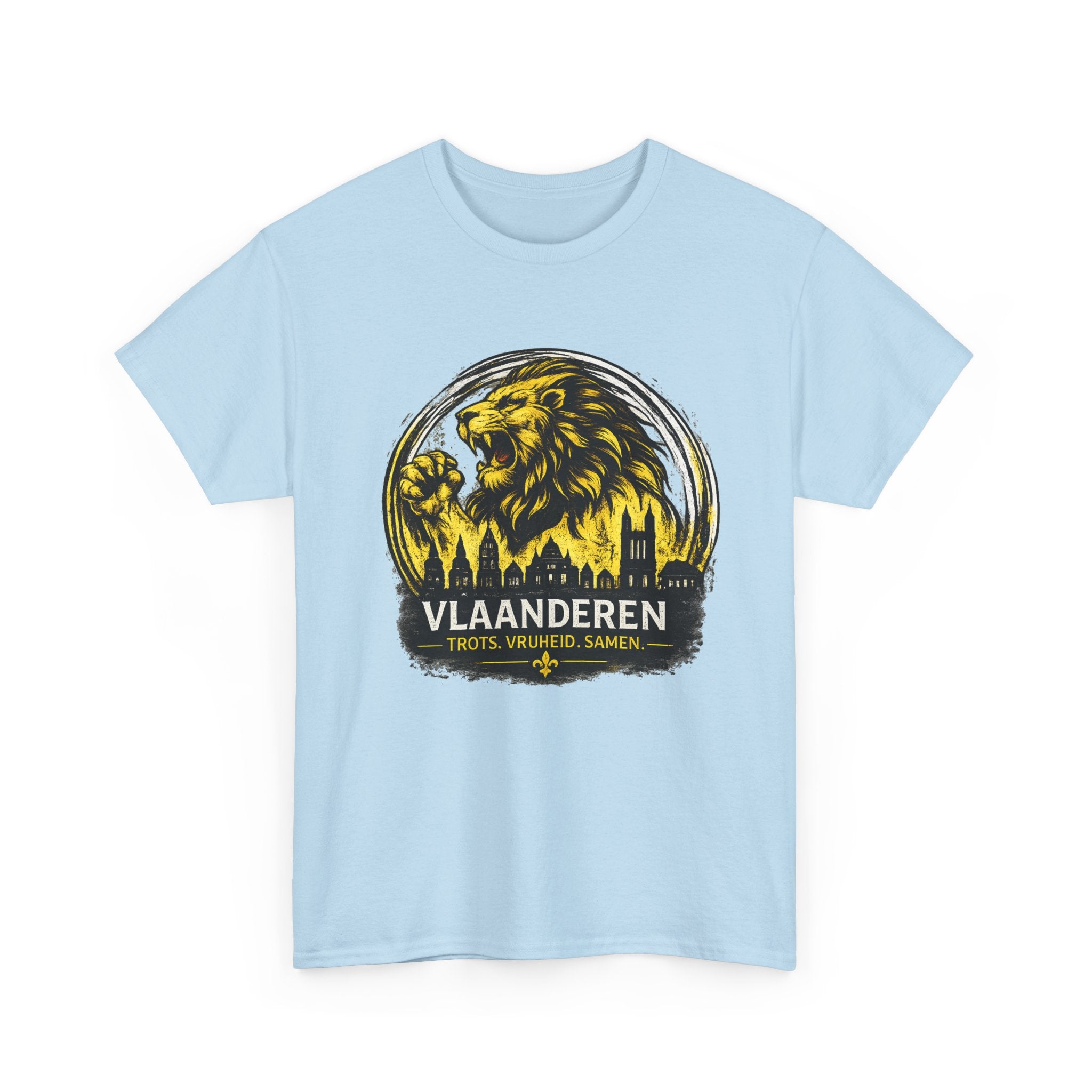 Premium Vlaamse Leeuw Vlaanderen T-Shirt – In Hart en Daad | VlaamseKracht®