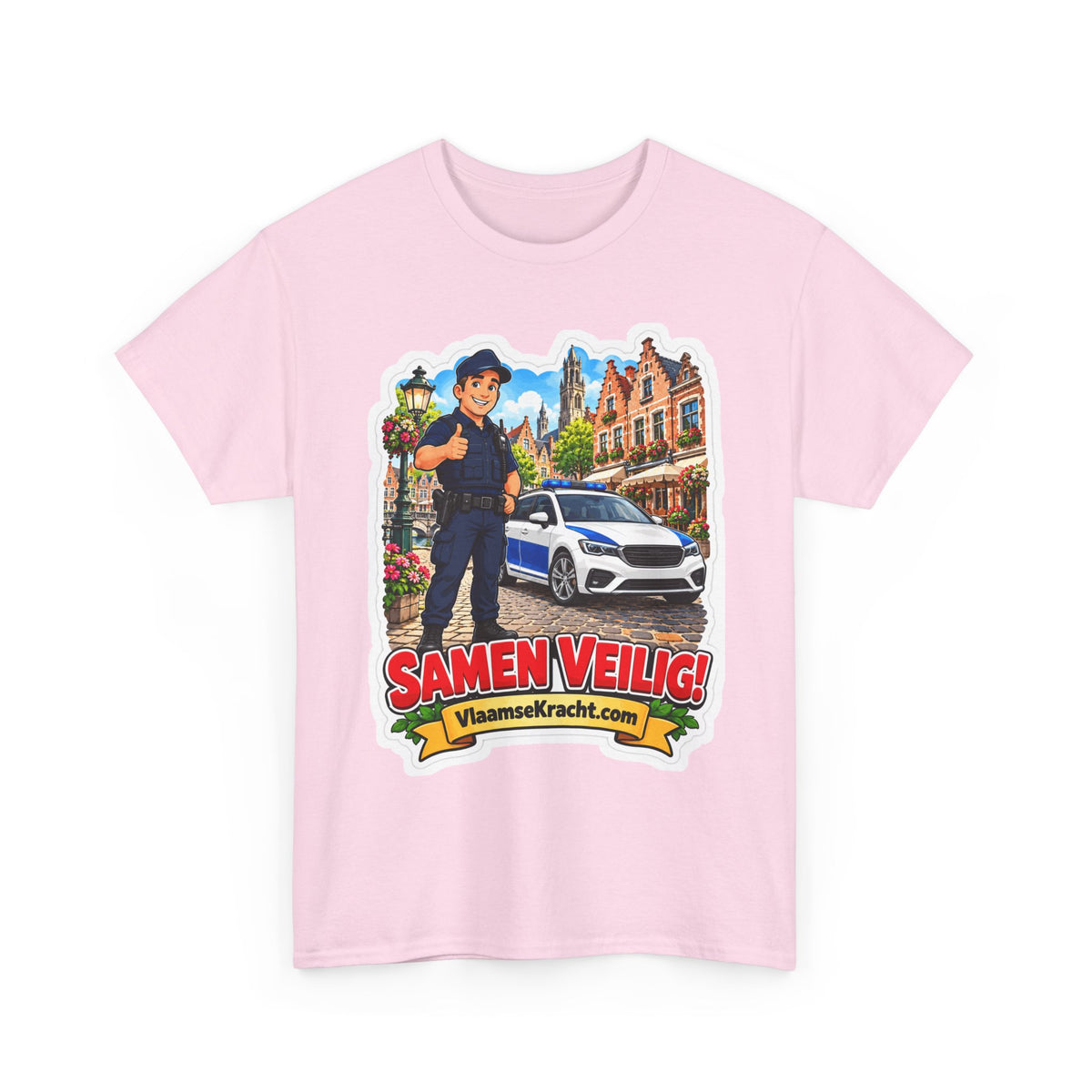 SAMEN VEILIG! Unisex T-shirt | De Agent | VlaamseKracht®