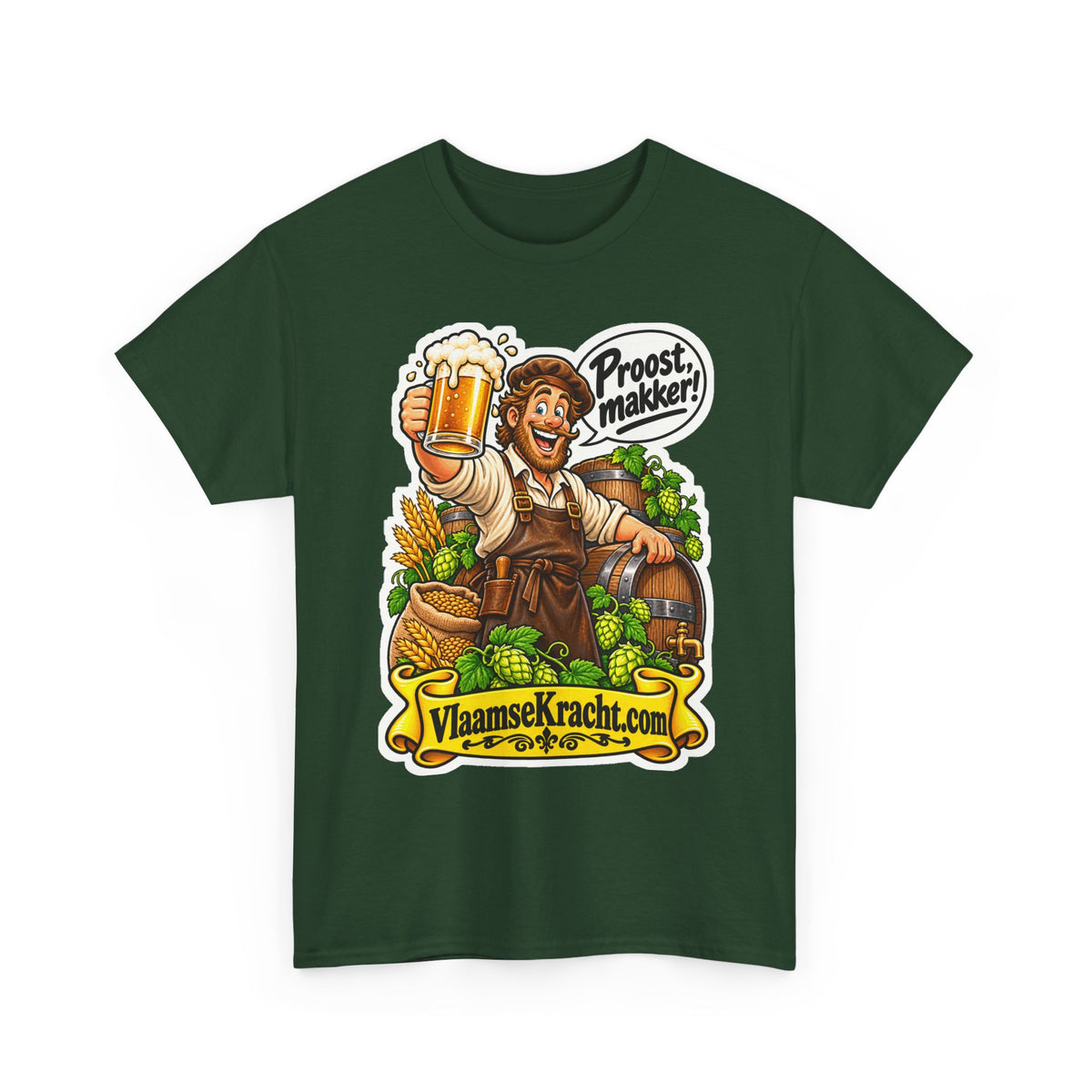 PROOST, MAKKER! Unisex T-shirt | De Brouwer | VlaamseKracht®