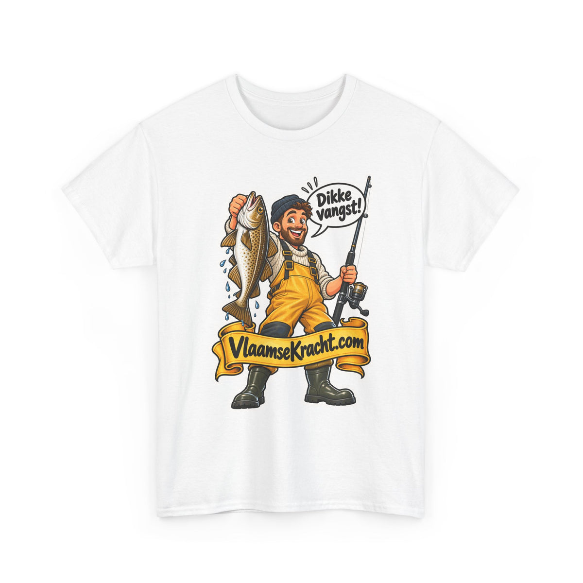 DIKKE VANGST! Unisex T-shirt | De Visser | VlaamseKracht®