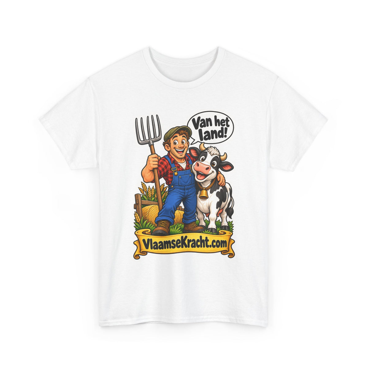 VAN HET LAND! Unisex T-shirt | De Landbouwer | VlaamseKracht®