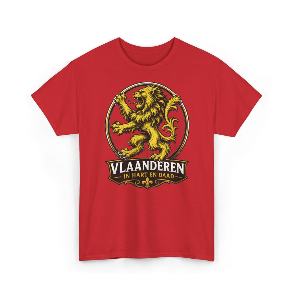 Premium Vlaamse Leeuw Vlaanderen Color Edition T-Shirt | In Hart en Daad | Unisex  | VlaamseKracht®