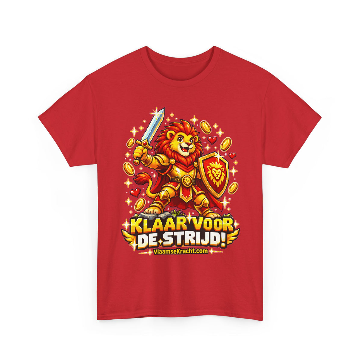 KLAAR VOOR DE STRIJD! Unisex T-shirt | Pixel Art | VlaamseKracht®