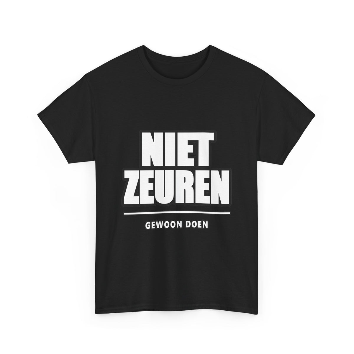 NIET ZEUREN Unisex T-shirt | Vlaamse Humor | VlaamseKracht®