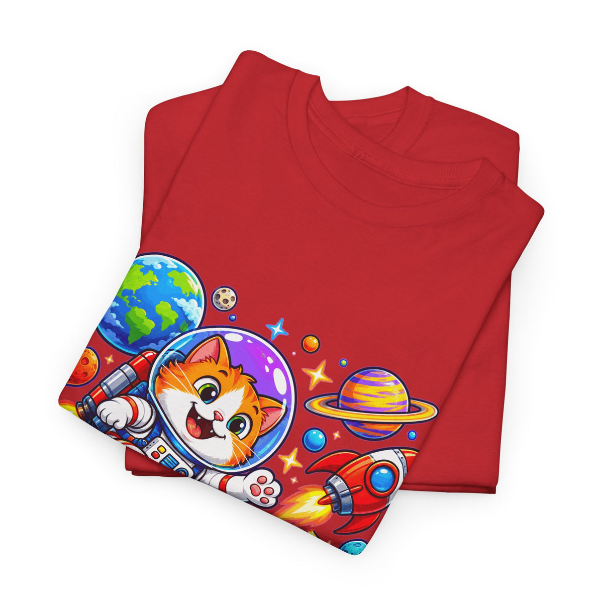 RUIMTEKAT! Unisex T-shirt | Cartoon | VlaamseKracht®