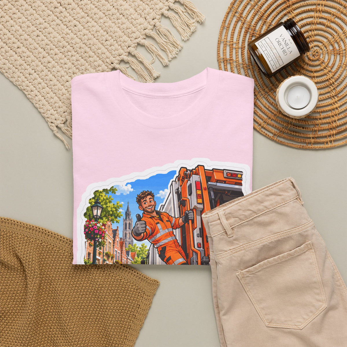 PROPER EN TROTS! Unisex T-shirt | De Afvalophaler | VlaamseKracht®