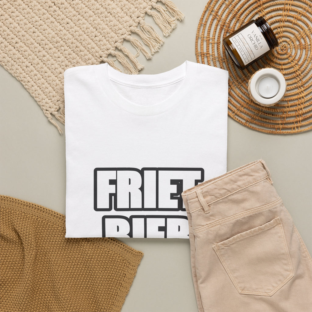 FRIET · BIER · CHOCOLADE Unisex T-shirt | Belgisch Trots | VlaamseKracht®