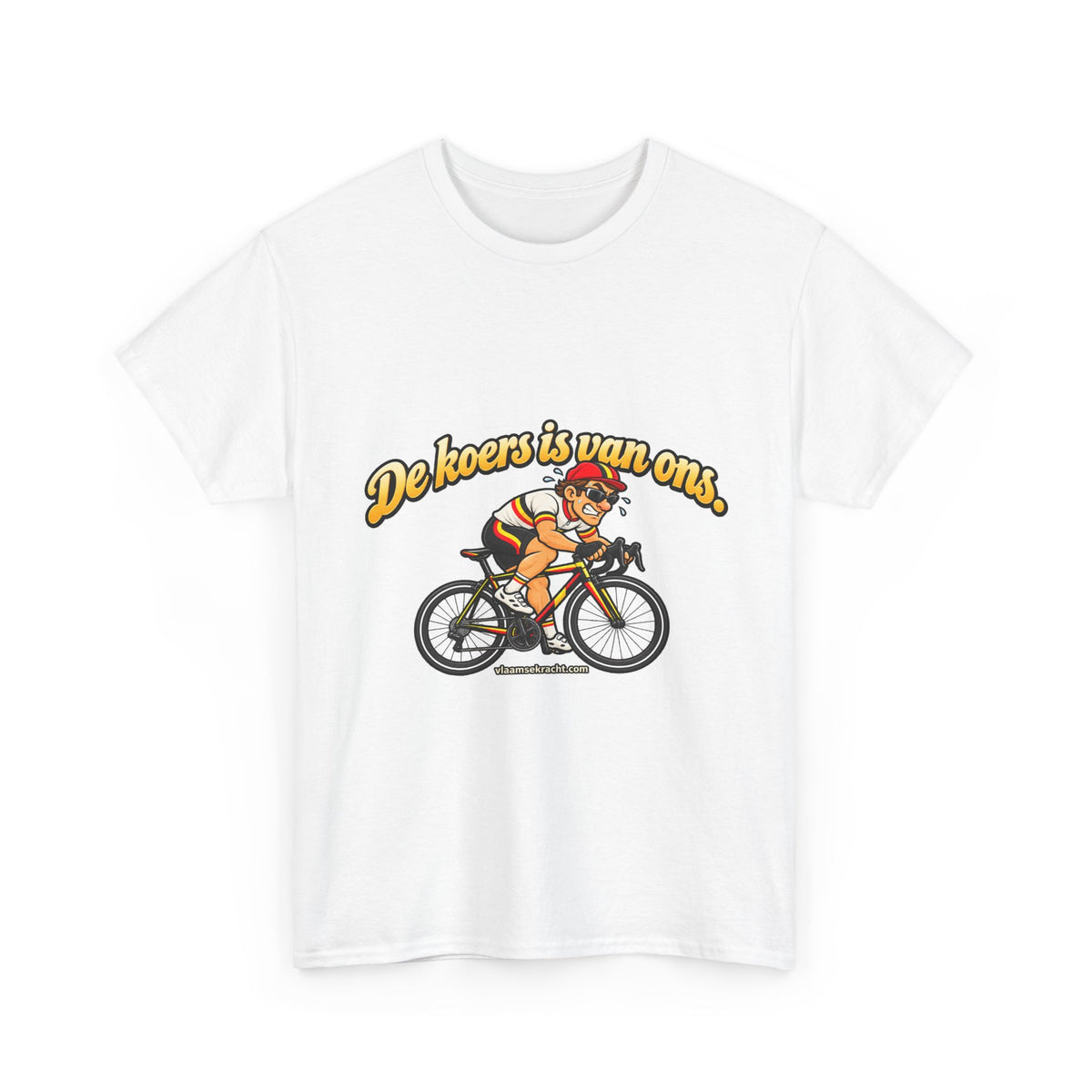 WIELRENNER Unisex T-shirt | De koers is van ons | VlaamseKracht®