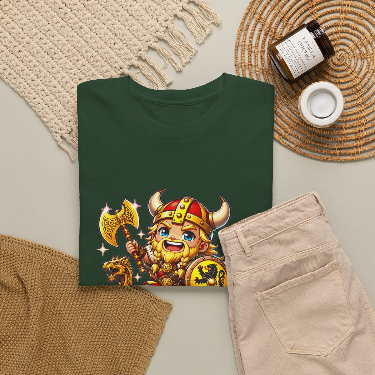 VIKING VLAAMS! Unisex T-shirt | Chibi | VlaamseKracht®