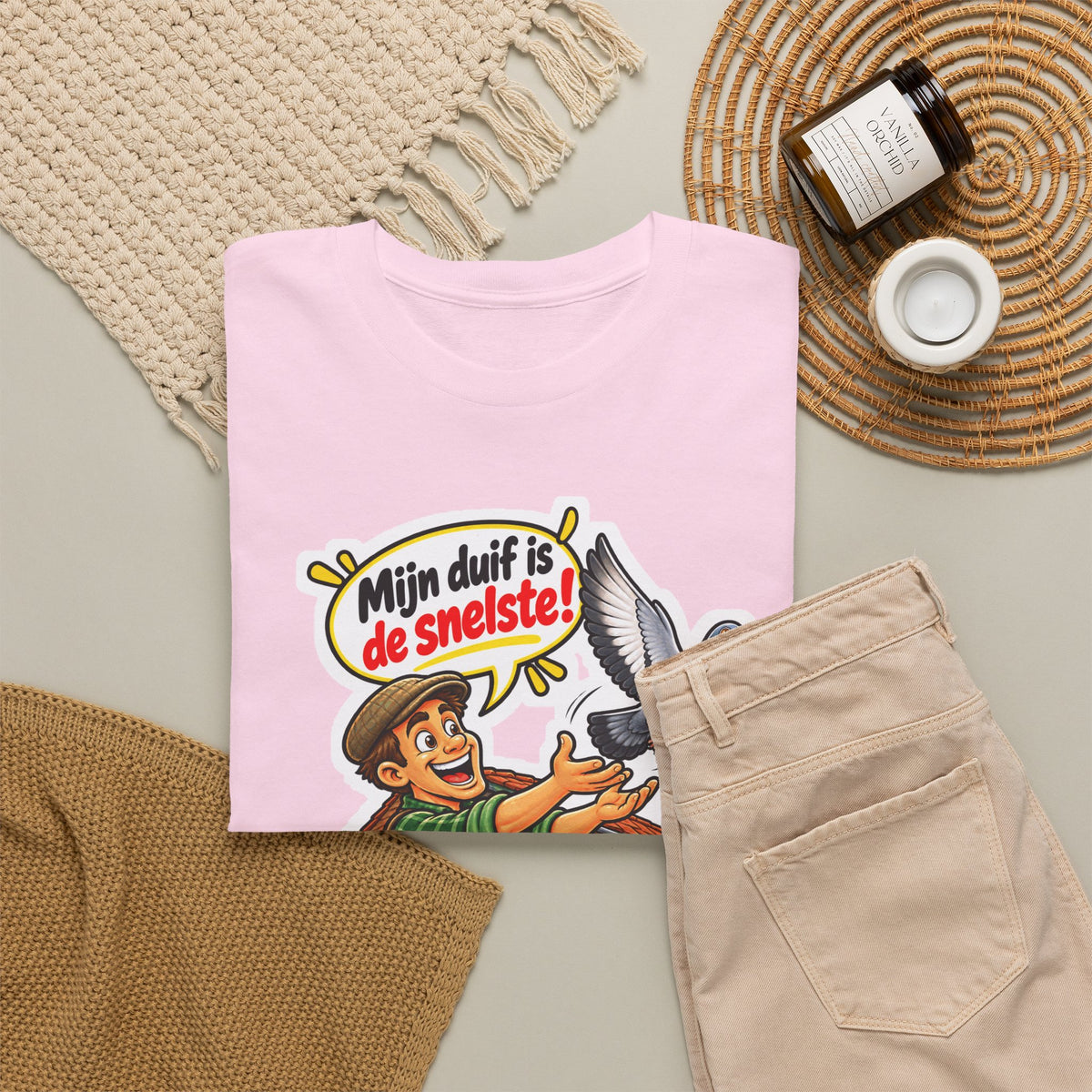 MIJN DUIF IS DE SNELSTE! Unisex T-shirt | Duivenmelker | VlaamseKracht®