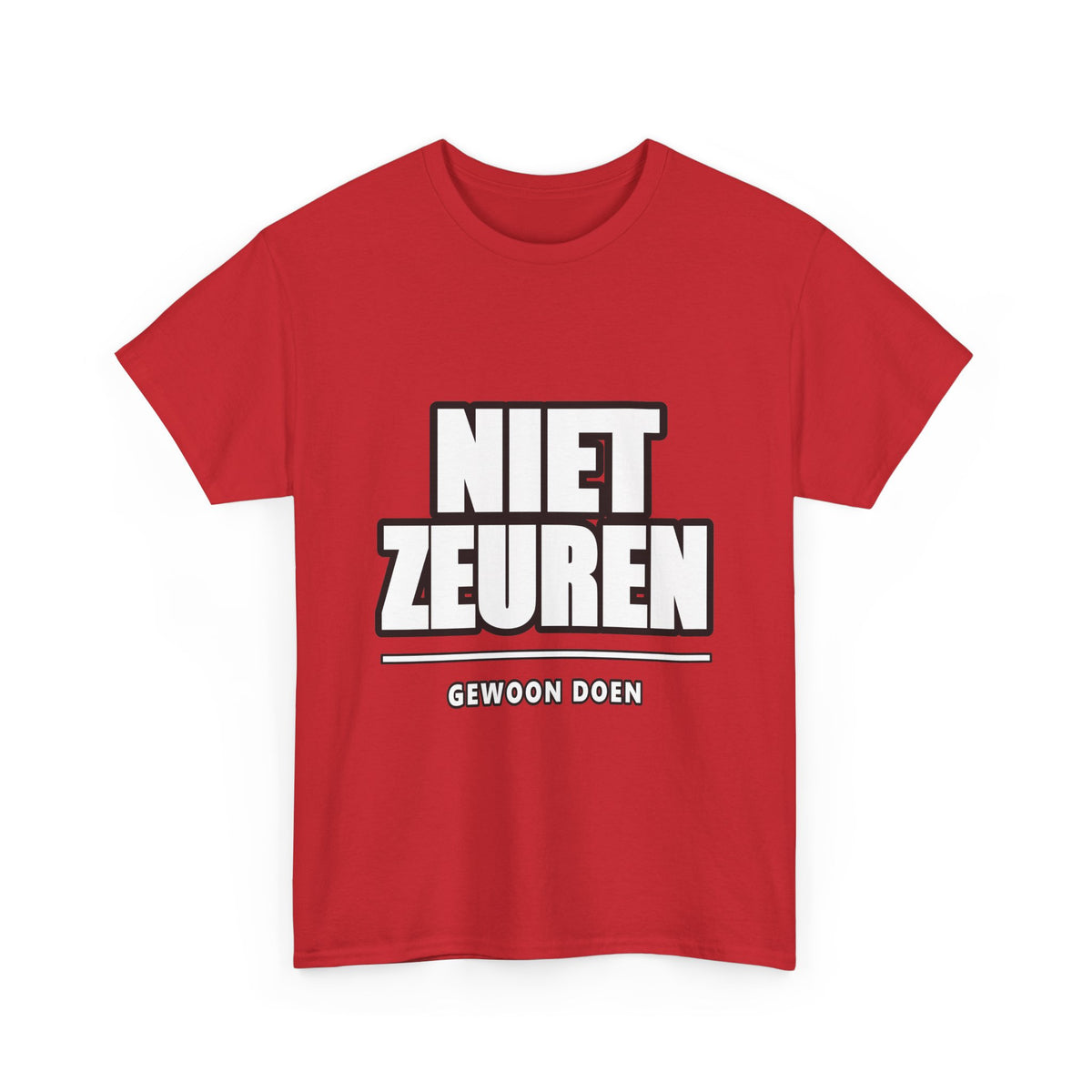 NIET ZEUREN Unisex T-shirt | Vlaamse Humor | VlaamseKracht®