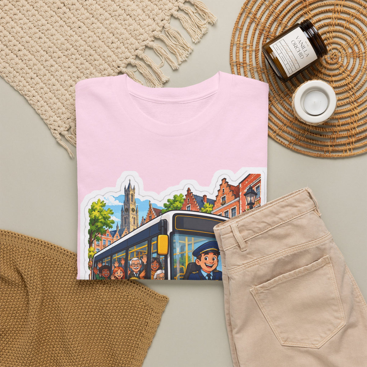 IEDEREEN MEE! Unisex T-shirt | De Buschauffeur | VlaamseKracht®
