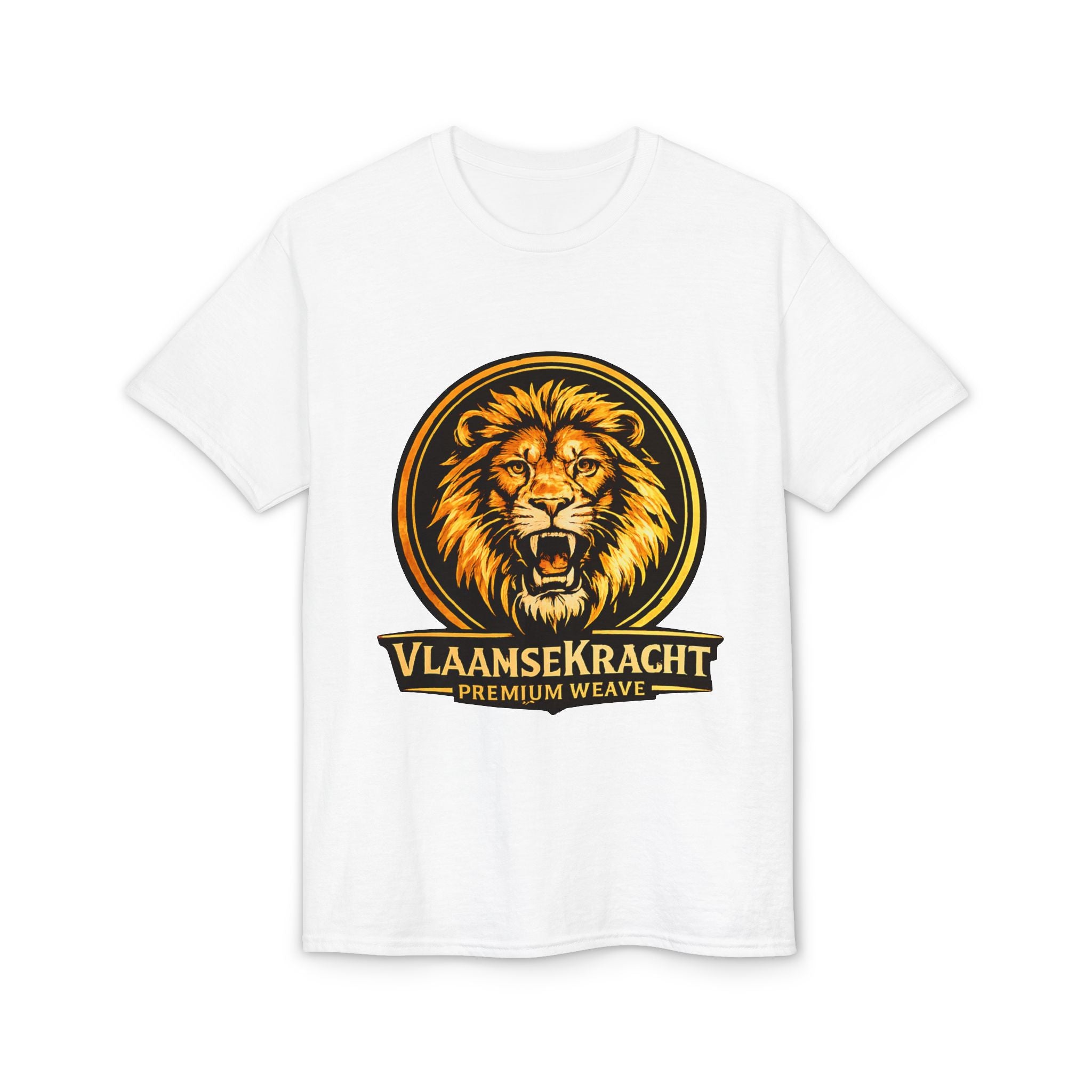 VlaamseKracht Roaring Lion Graphic T-Shirt — Premium Belgian Pride Tee