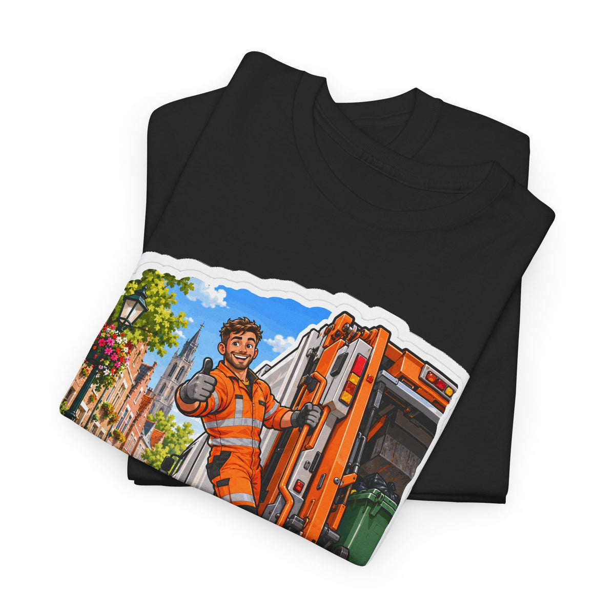 PROPER EN TROTS! Unisex T-shirt | De Afvalophaler | VlaamseKracht®
