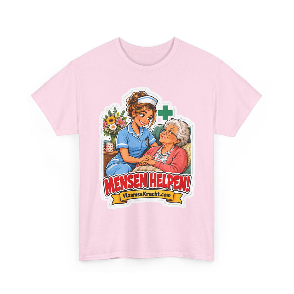 MENSEN HELPEN! Unisex T-shirt | De Verpleegster | VlaamseKracht®