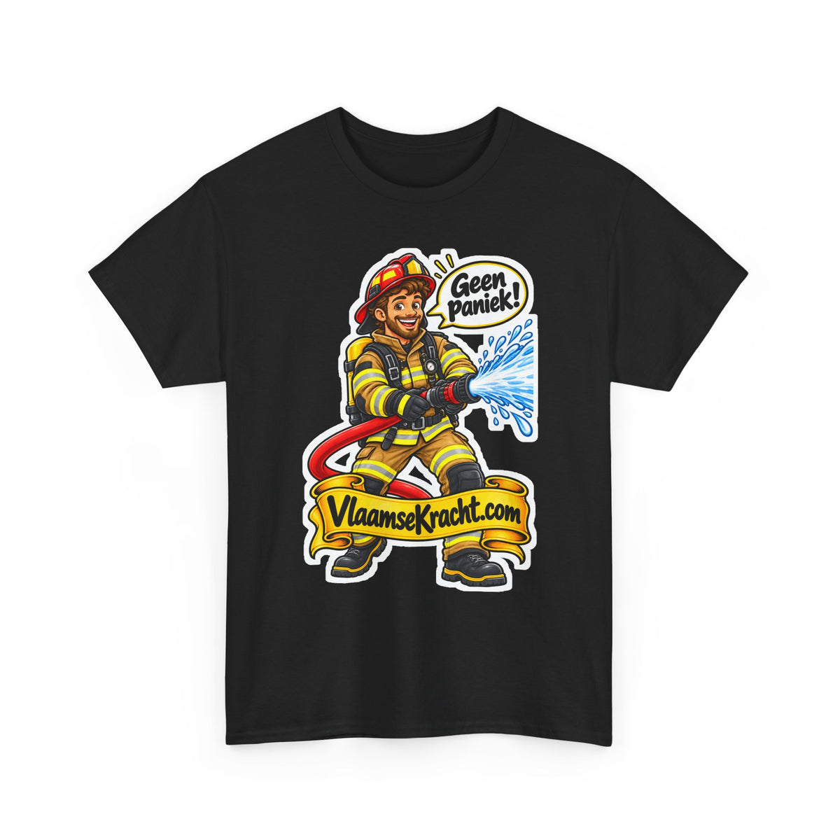 GEEN PANIEK! Unisex T-shirt | De Brandweerman | VlaamseKracht®