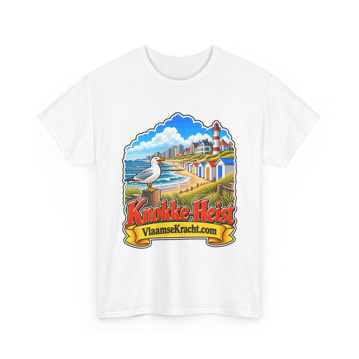 KNOKKE-HEIST Unisex T-shirt | Vlaamse Stad | VlaamseKracht®