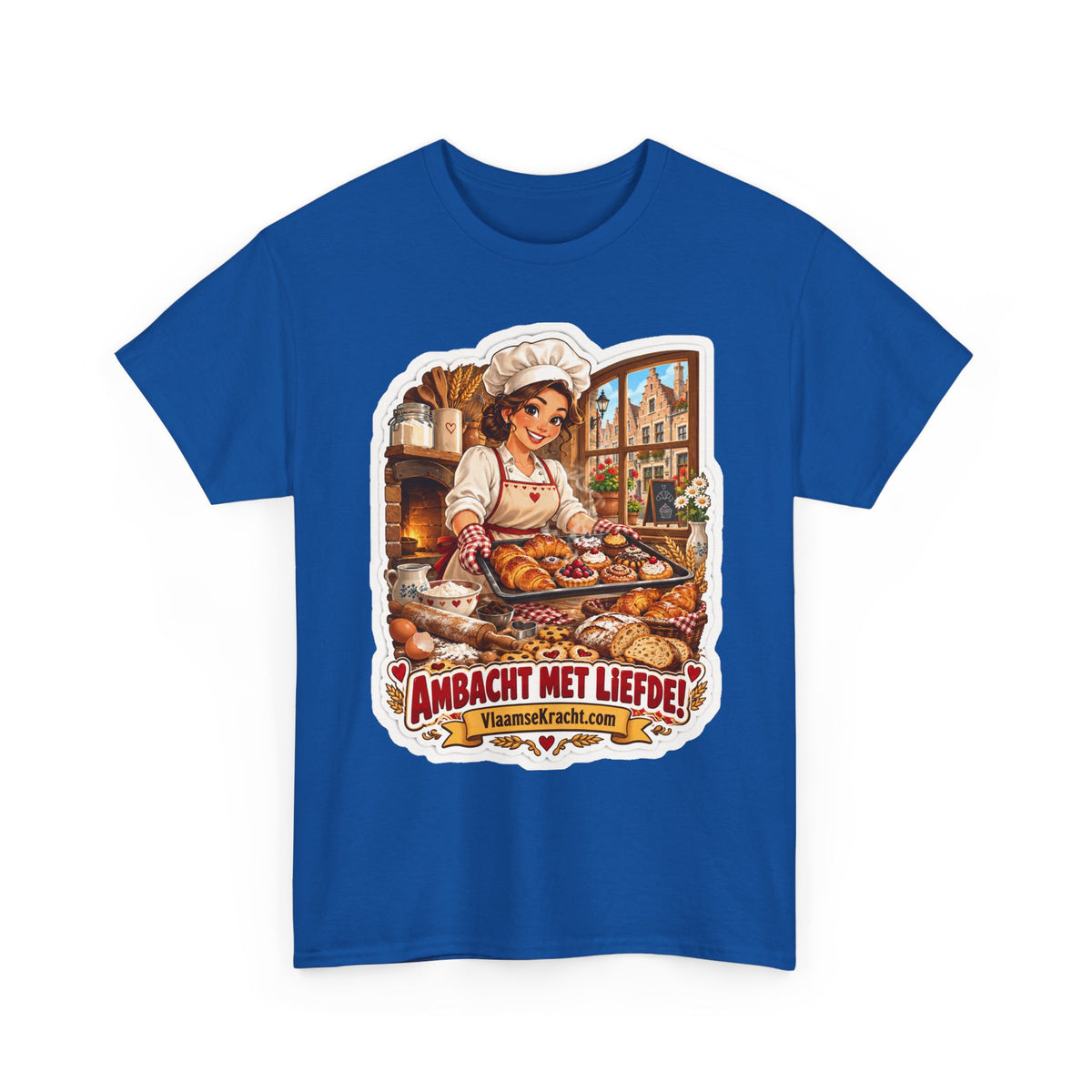 AMBACHT MET LIEFDE! Unisex T-shirt | De Bakster | VlaamseKracht®