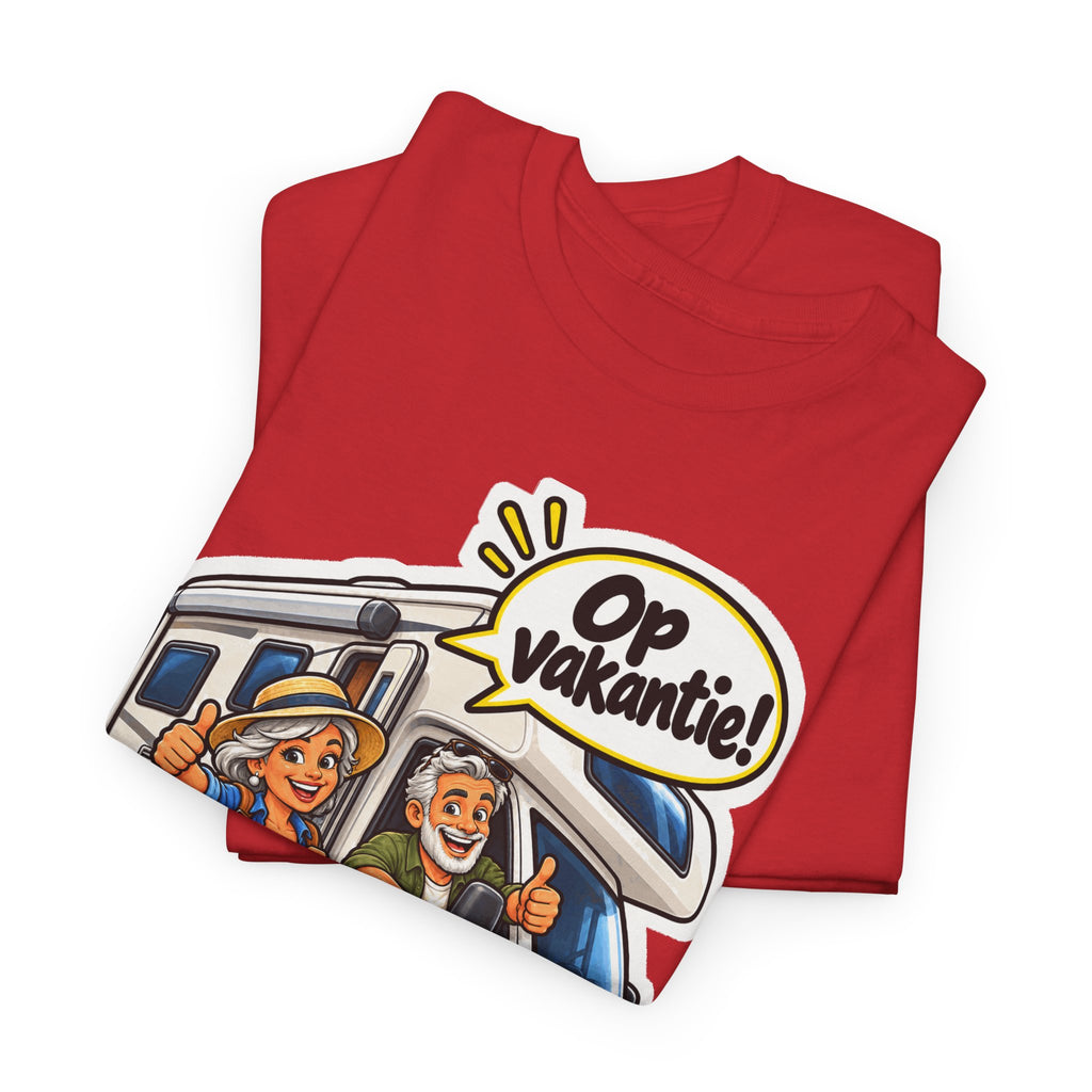 OP VAKANTIE! Unisex T-shirt | De Kampeerders | VlaamseKracht®
