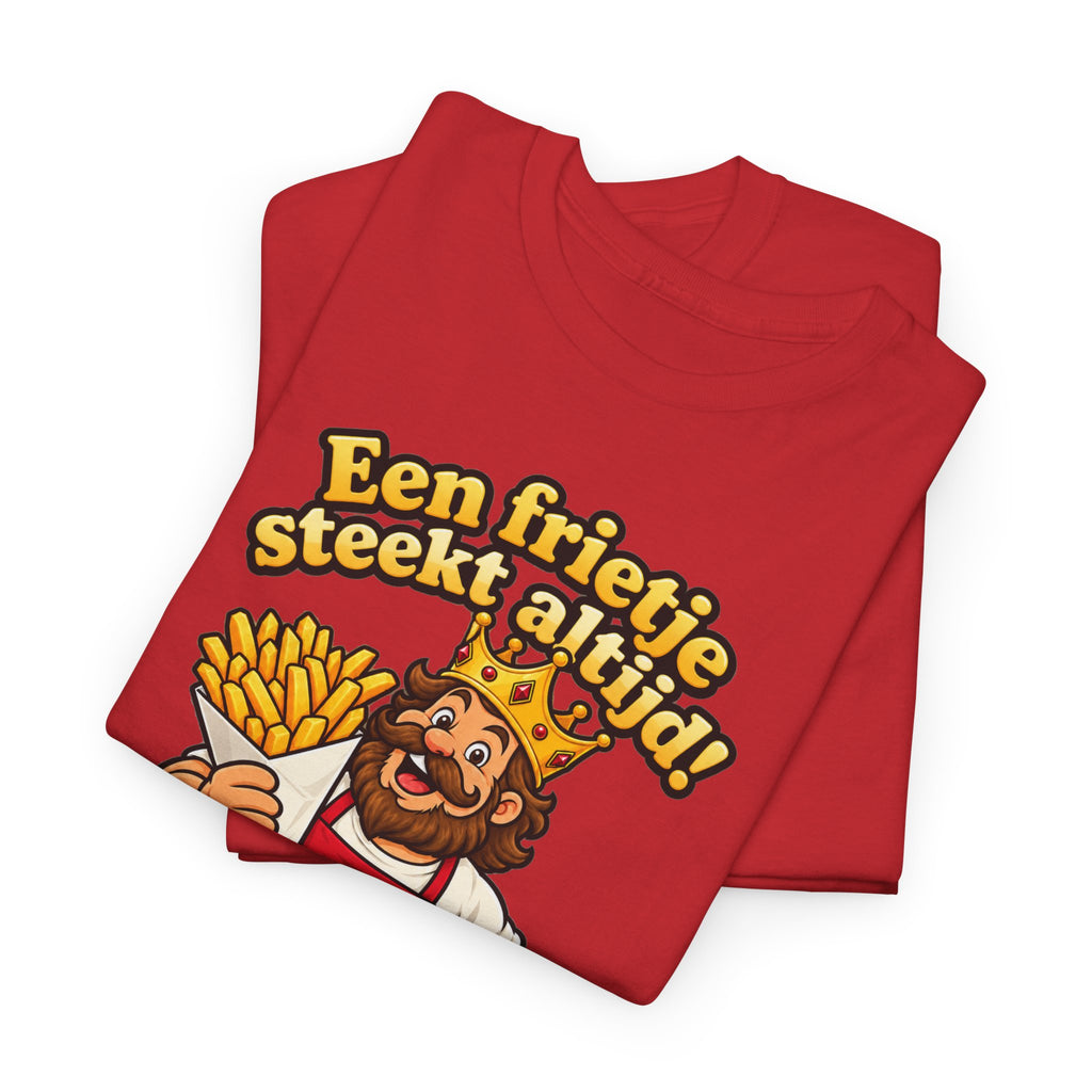FRIETKONING Unisex T-shirt | Vlaamse Humor | VlaamseKracht®
