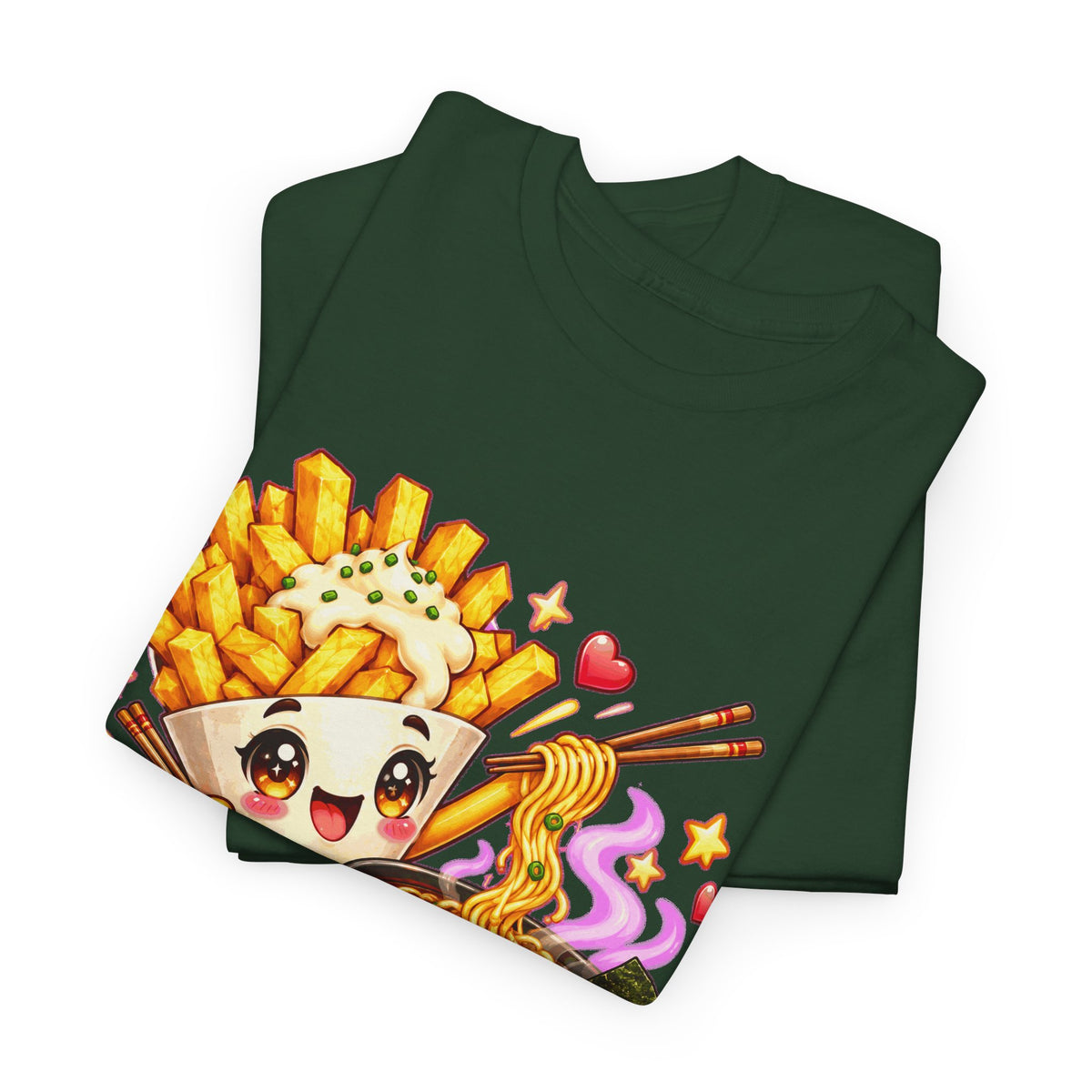 FRIET OP DE RAMEN! Unisex T-shirt | Kawaii | VlaamseKracht®