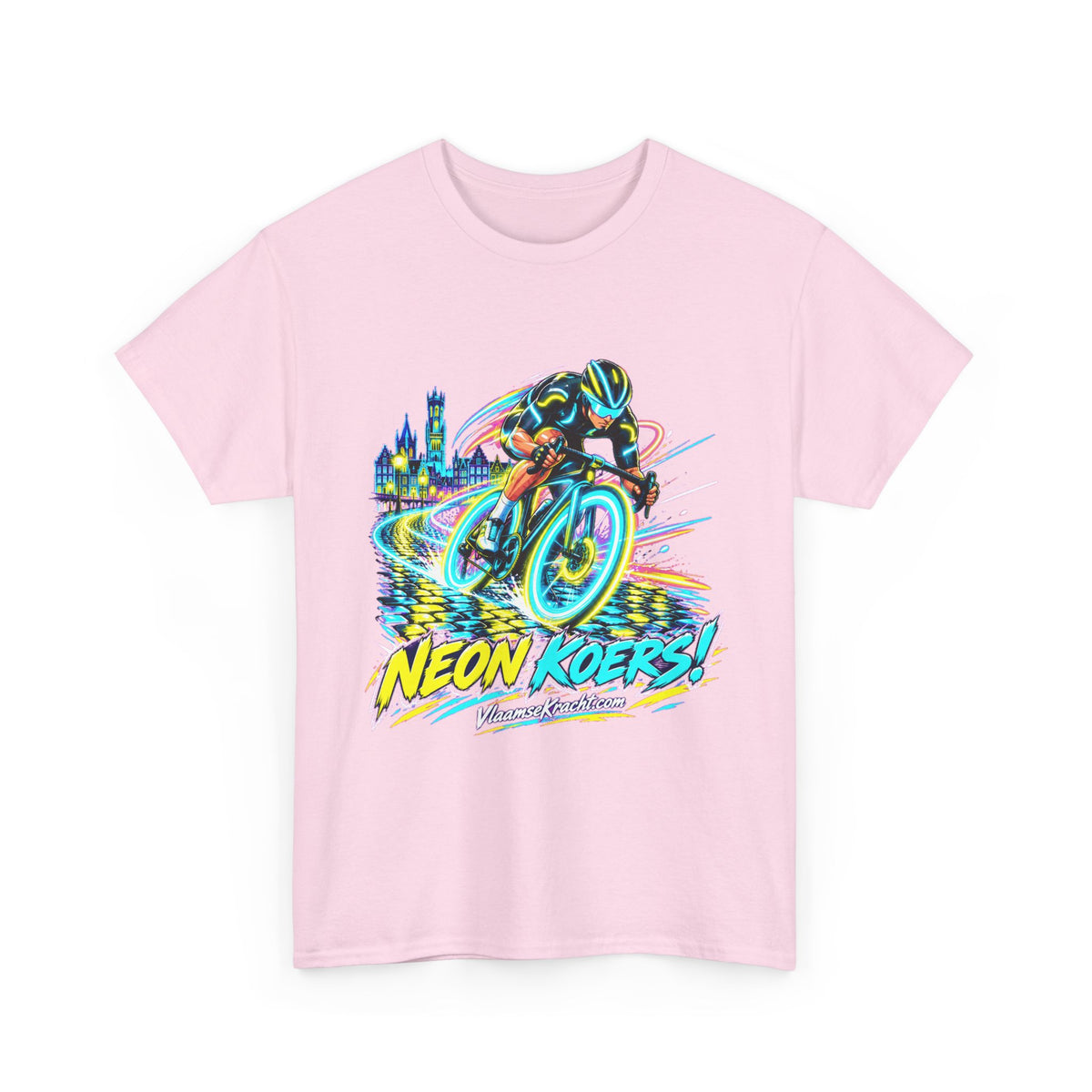 NEON KOERS! Unisex T-shirt | Cyberpunk | VlaamseKracht®