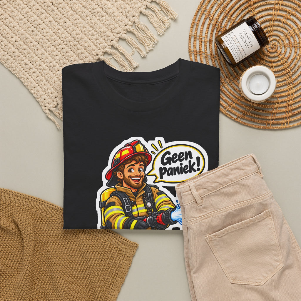 GEEN PANIEK! Unisex T-shirt | De Brandweerman | VlaamseKracht®