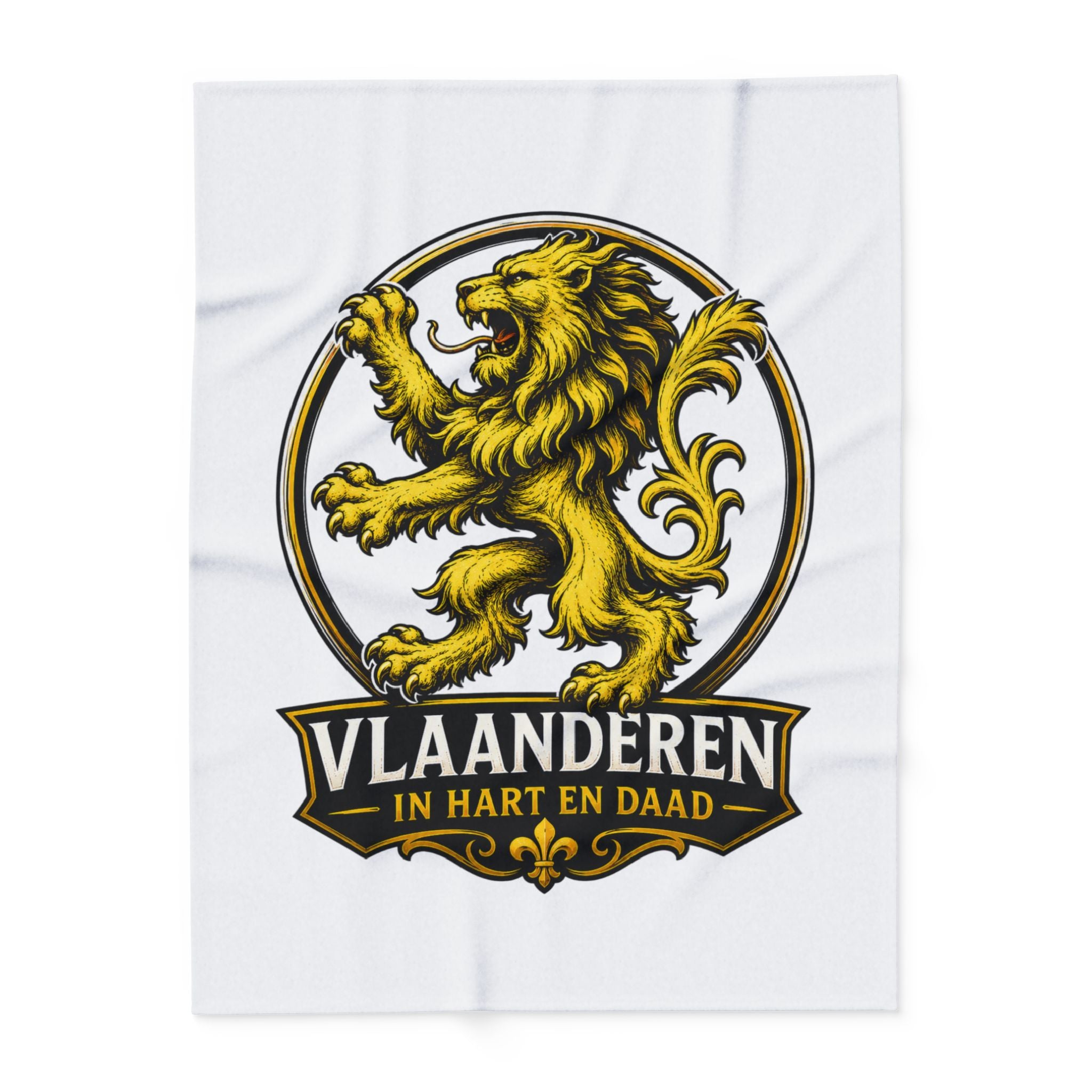Premium Vlaamse Leeuw Arctic Fleece Blanket  | VlaamseKracht®