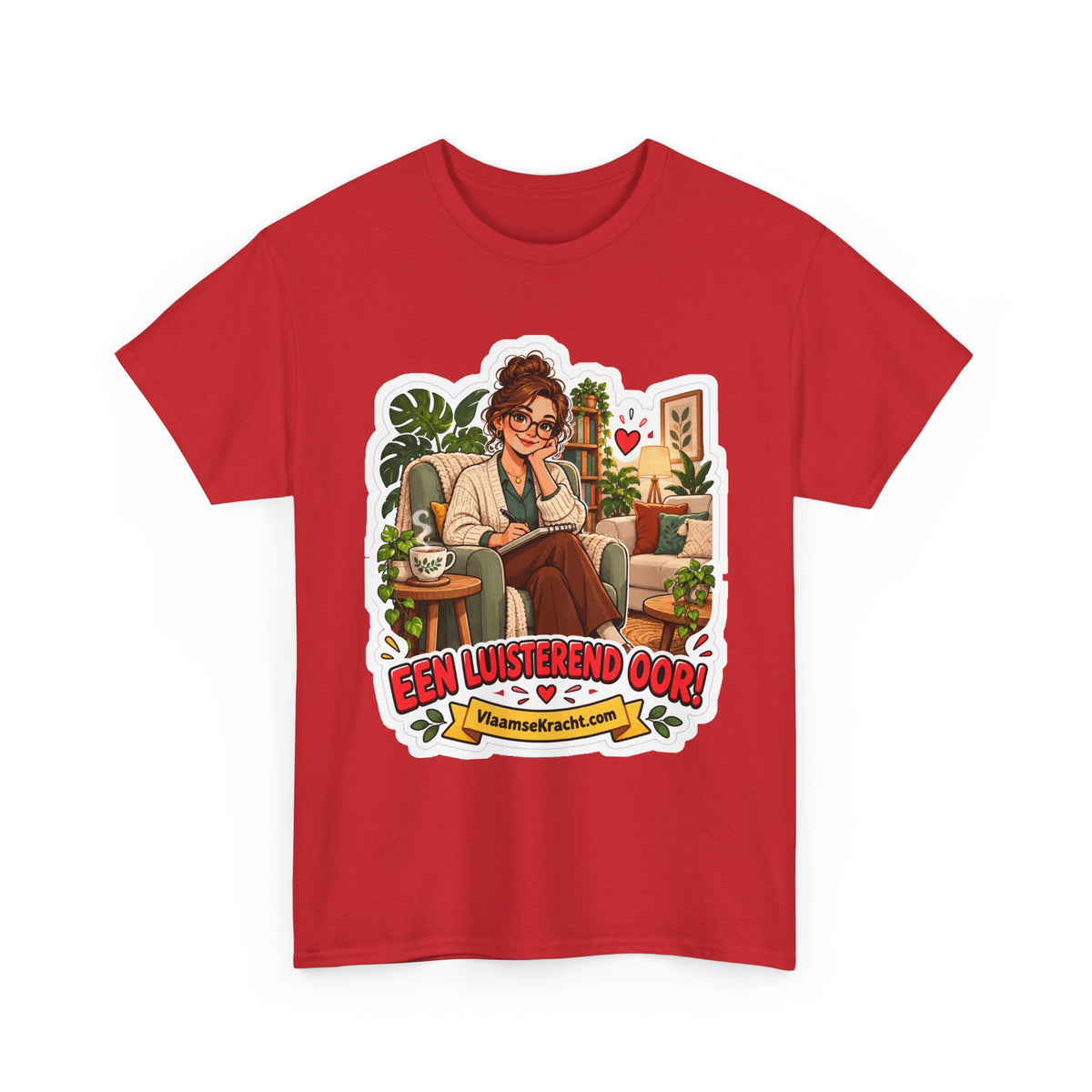 EEN LUISTEREND OOR! Unisex T-shirt | De Psycholoog | VlaamseKracht®