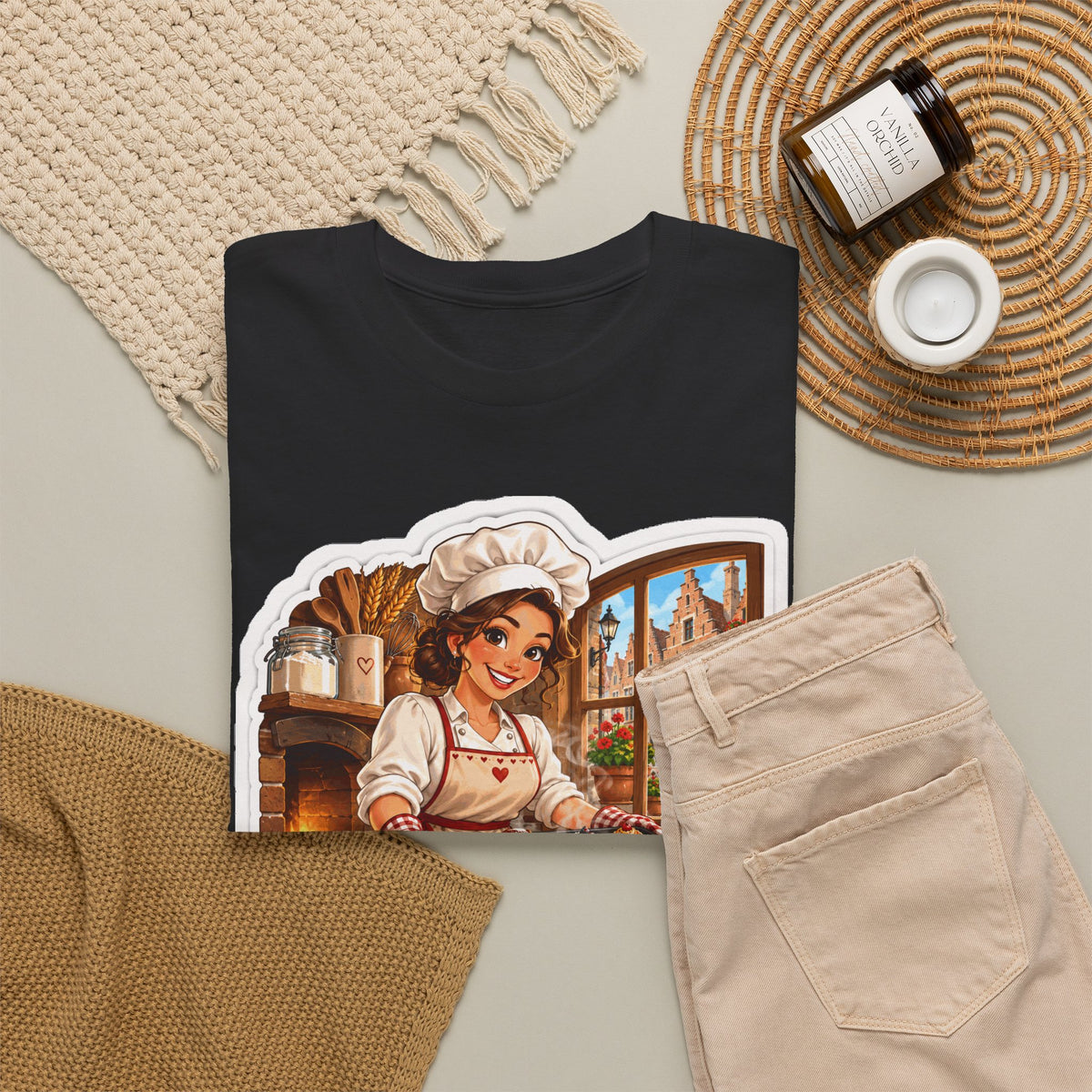 AMBACHT MET LIEFDE! Unisex T-shirt | De Bakster | VlaamseKracht®