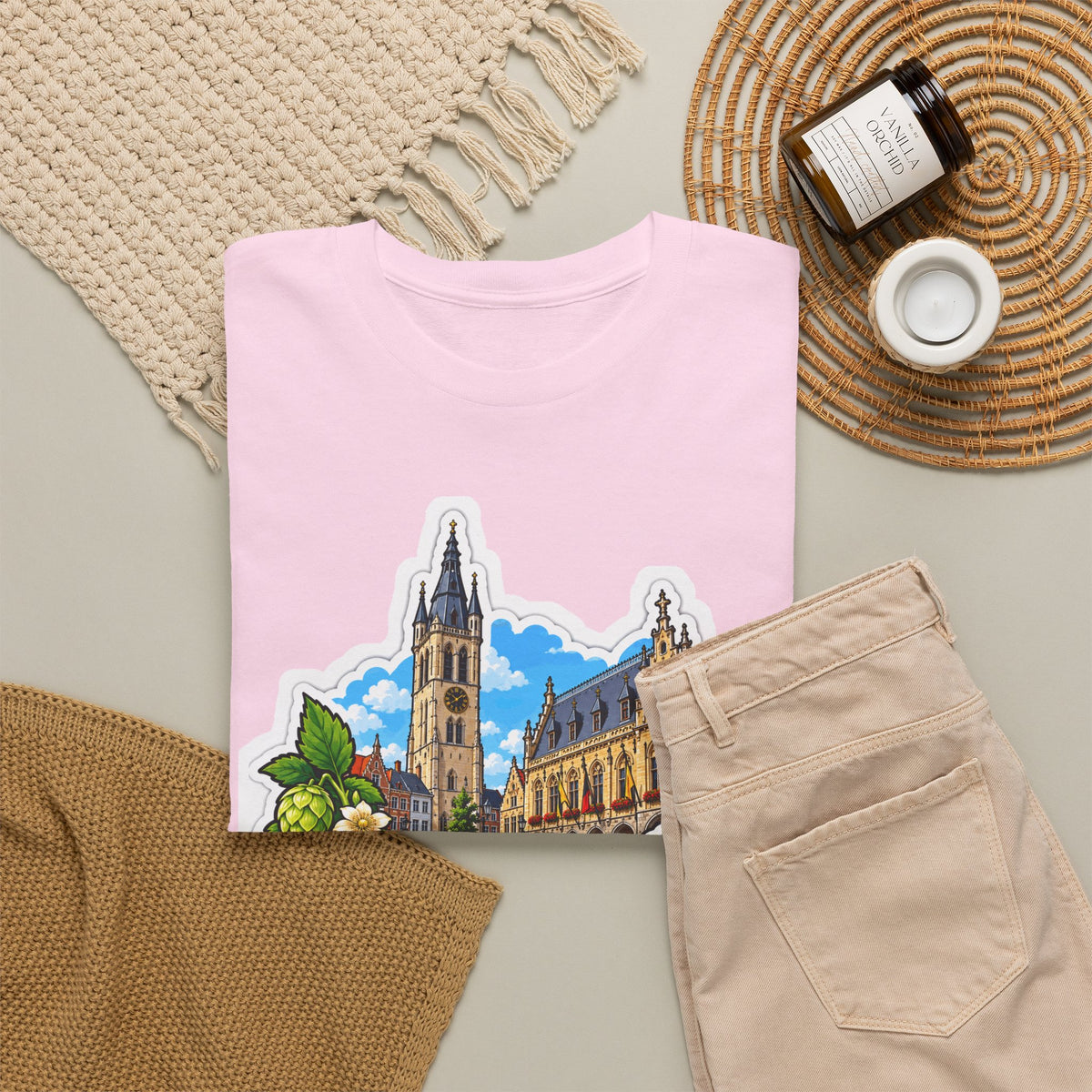 POPERINGE Unisex T-shirt | Vlaamse Stad | VlaamseKracht®