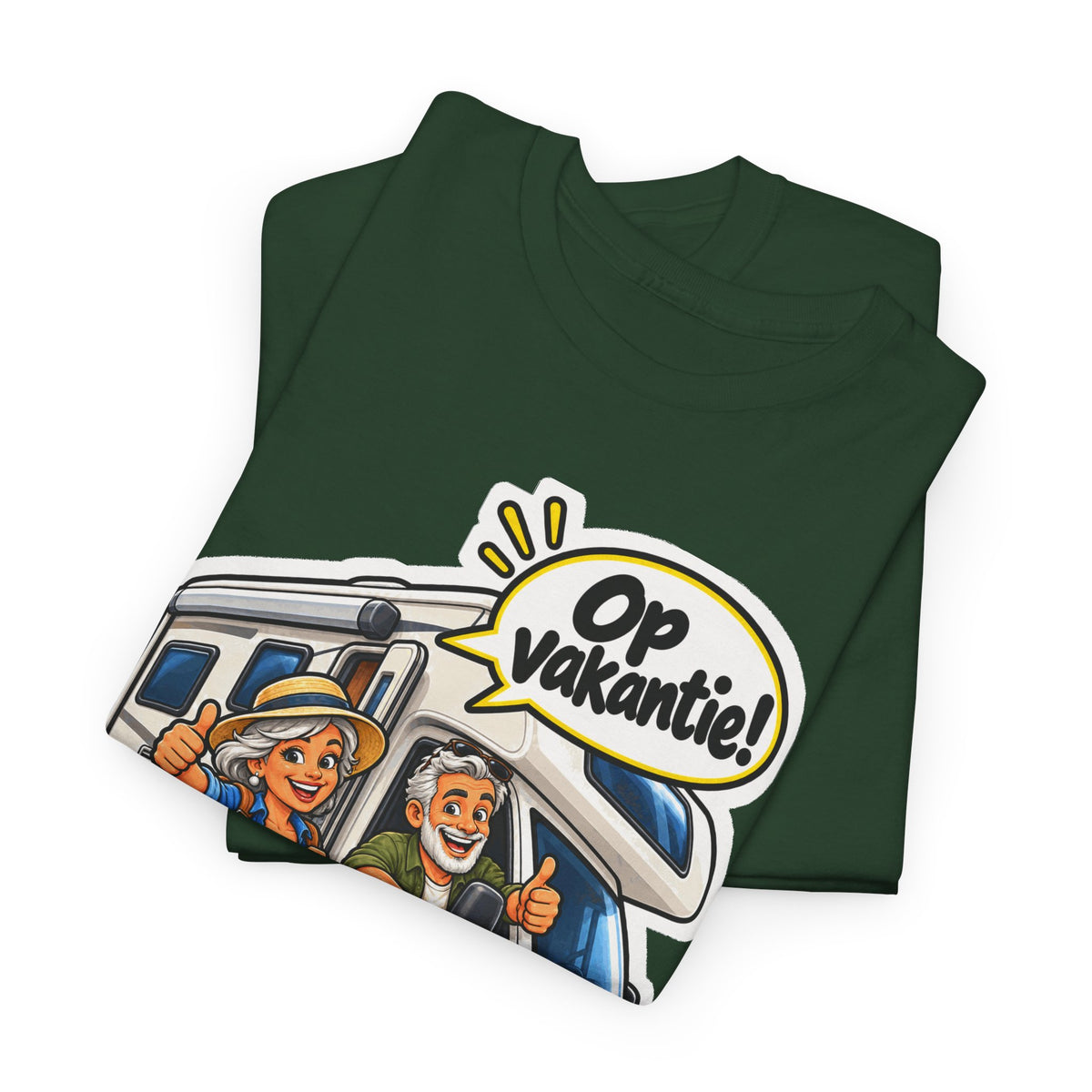 OP VAKANTIE! Unisex T-shirt | De Kampeerders | VlaamseKracht®