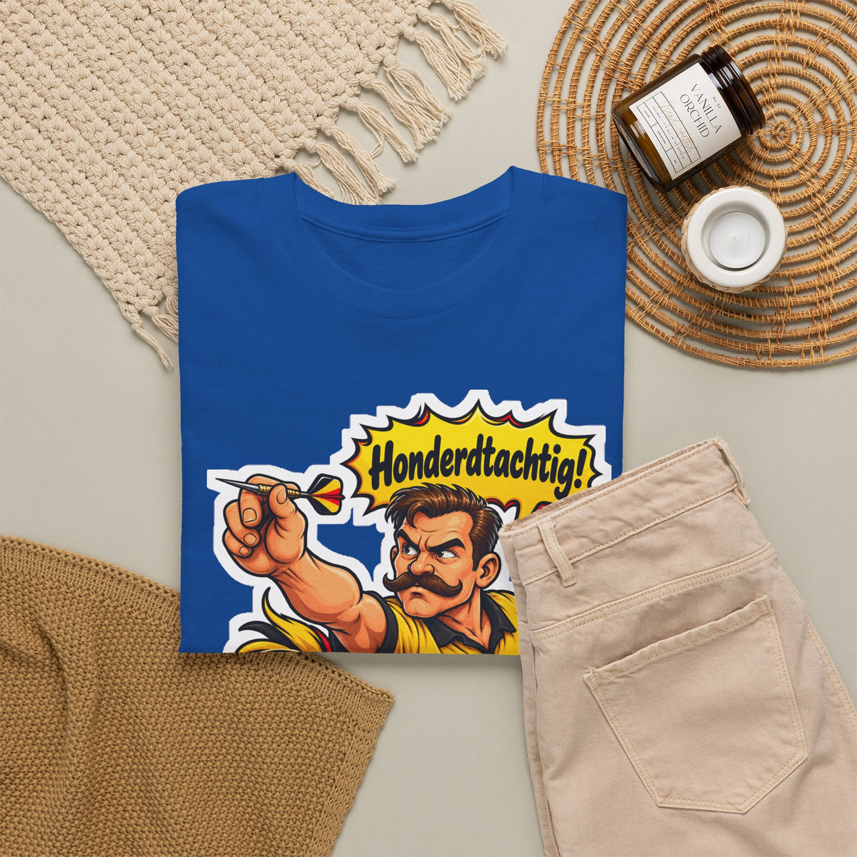HONDERDTACHTIG! Unisex T-shirt | Darts | VlaamseKracht®