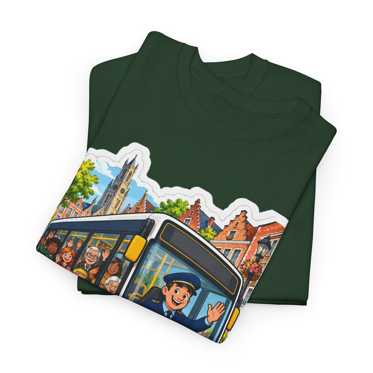 IEDEREEN MEE! Unisex T-shirt | De Buschauffeur | VlaamseKracht®