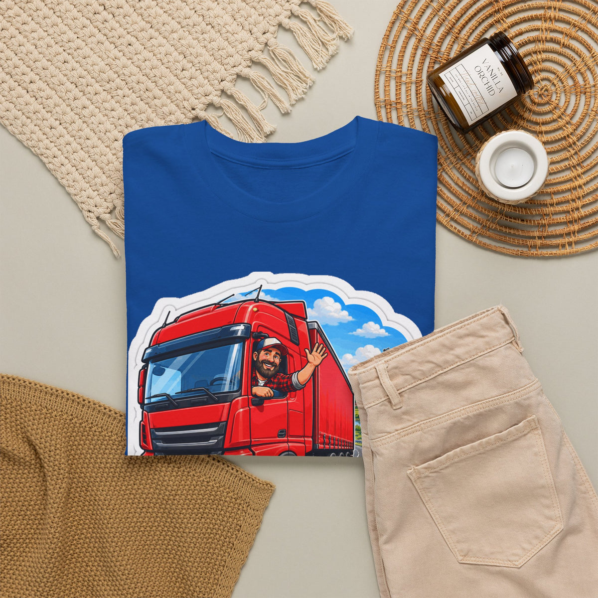 KILOMETERS KRACHT! Unisex T-shirt | De Trucker | VlaamseKracht®