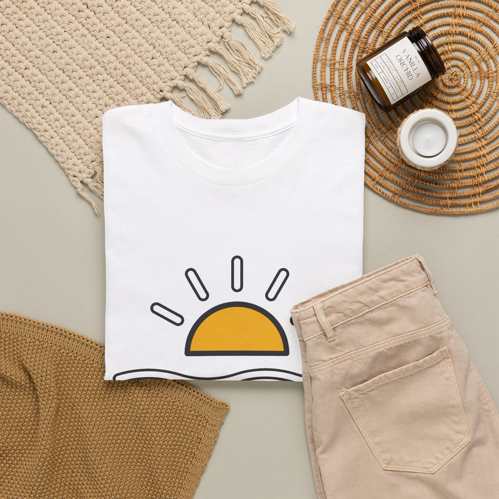 Oostende Zon & Golven Unisex T-shirt | Kust | VlaamseKracht®