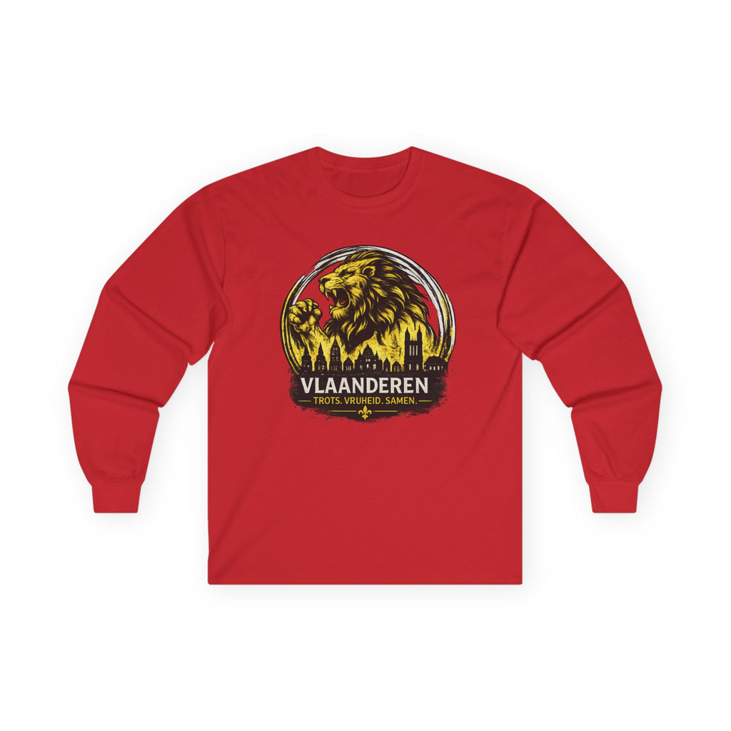 Premium Vlaamse Leeuw Vlaanderen Color Edition T-Shirt | In Hart en Daad | Unisex  | VlaamseKracht®